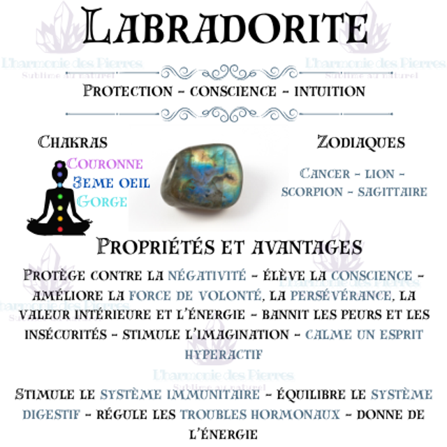 Bracelet Labradorite 8 mm