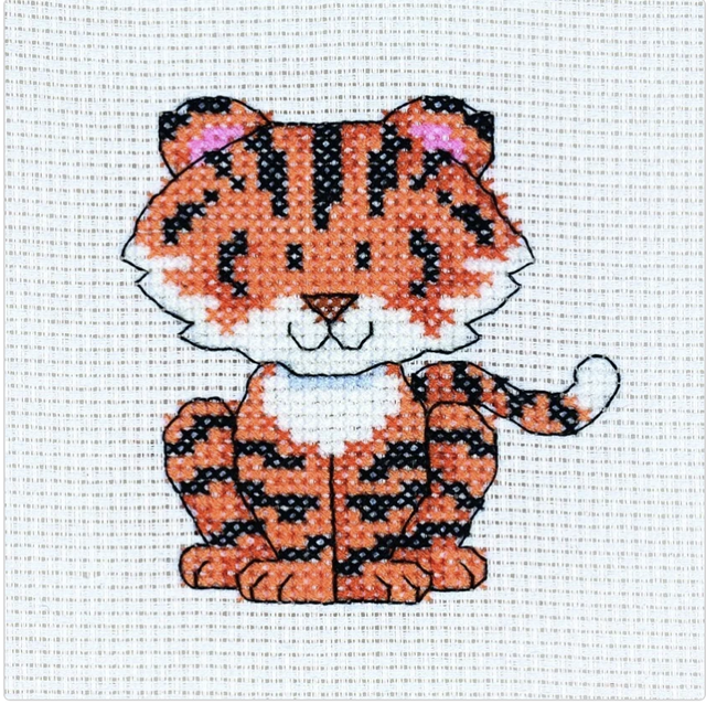 My Cross Stitch Mini Kit Mini Tiger Cross Stitch Kit - MCS08 (DMC)