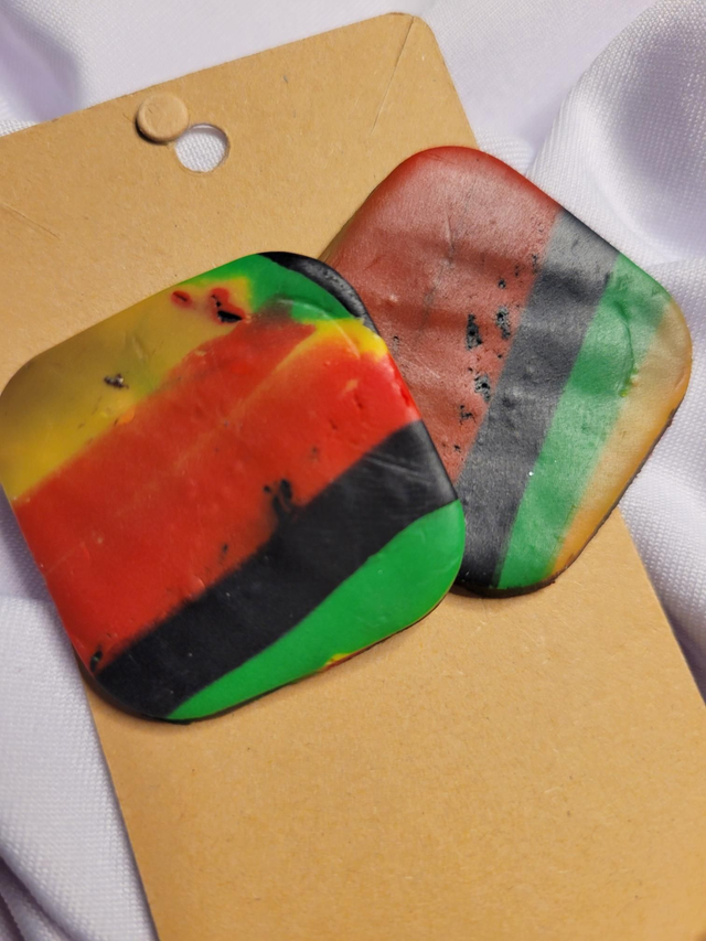 Polymer Clay stud earrings 