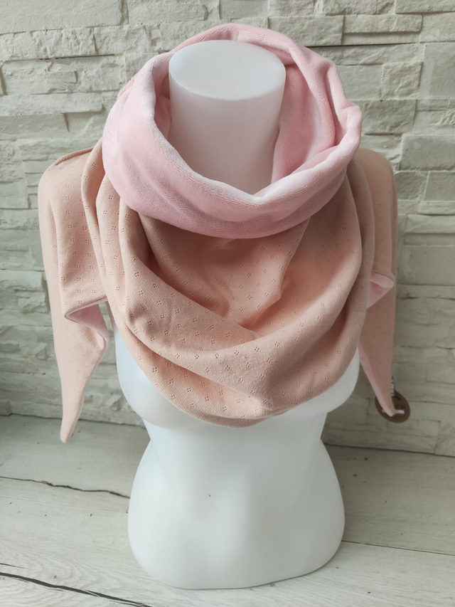 Chèche chaude jersey rose