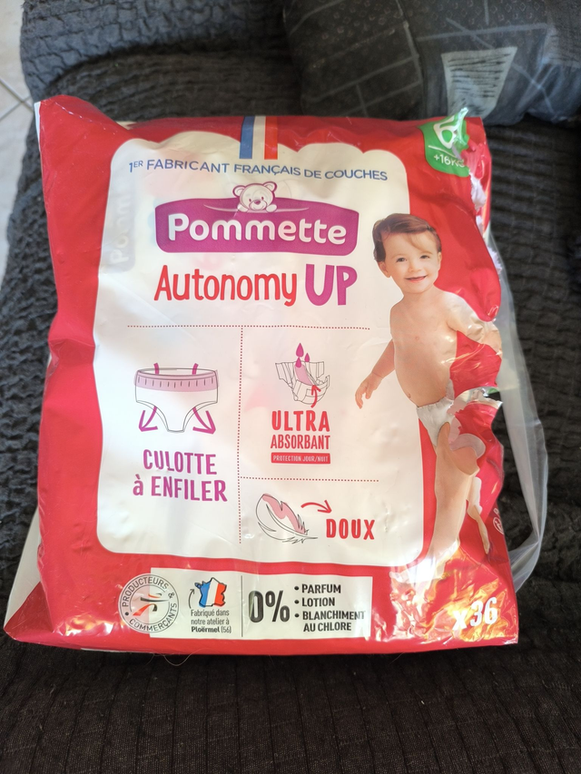 Couches culottes T6 +16kg (Pommette)