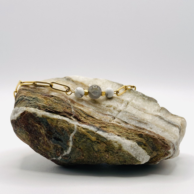 Bracelet Rose - labradorite