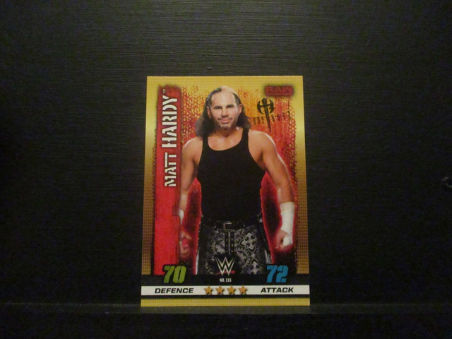 Matt Hardy - Raw Slam Attax 10th Edition Original Trading Card #115