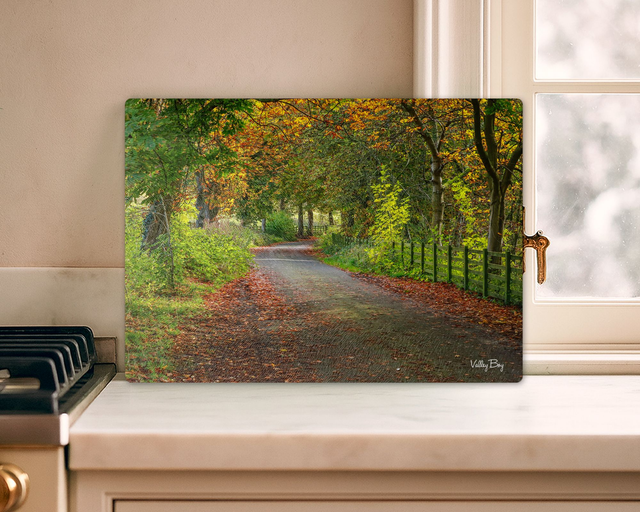 "Autumn in the Ewden Valley" Glass Worktop Saver  