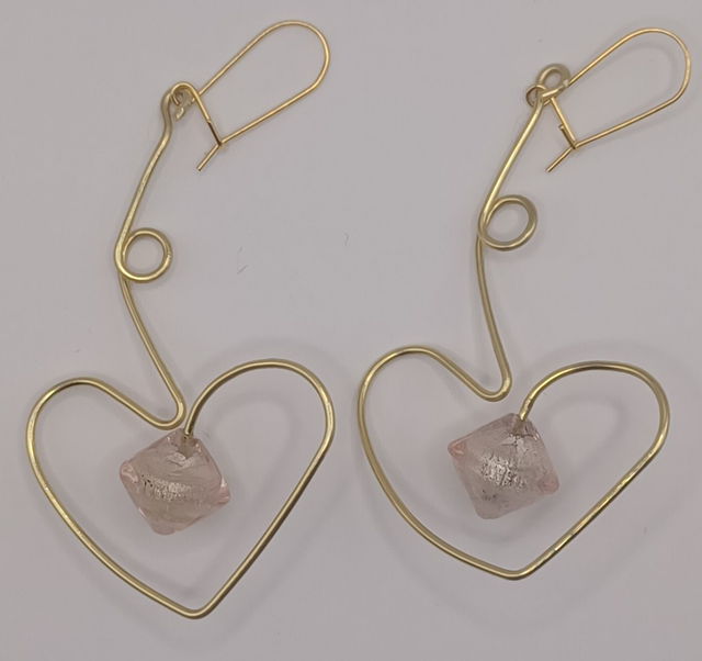 Boucles d'oreilles "Cœur d'or"