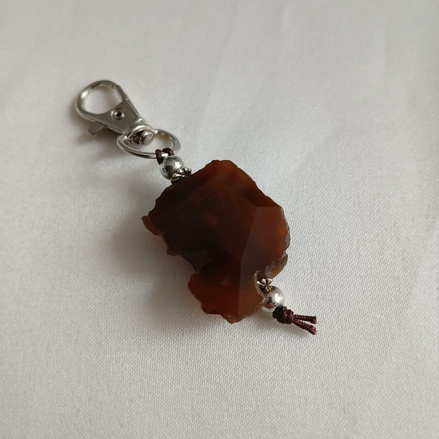 Sleutelhanger Agaat 2,5x2,5 cm (6.073)