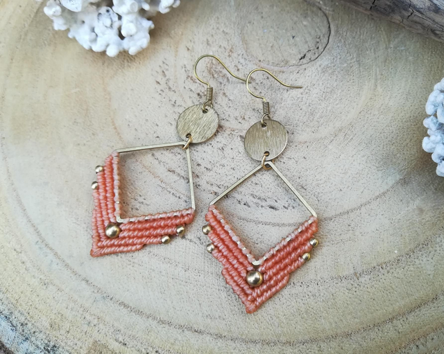 Boucles d'oreilles « GEOMETRIK 2 » ~ Coloris au choix