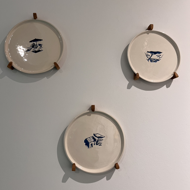 Assiettes « Méjean » décorative / Les Heures Creuses