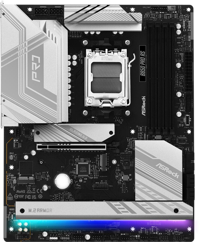 02.2.0125 – Scheda Madre ASRock B850 Pro RS – ATX professionale nera con WiFi 7 per Ryzen 7000/8000/9000