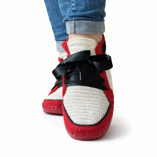 Bottines crochetées handmade – confort, style et originalité