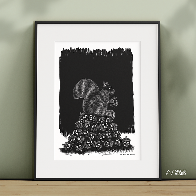 L&#039;écureuil chanceux - Collection animaux