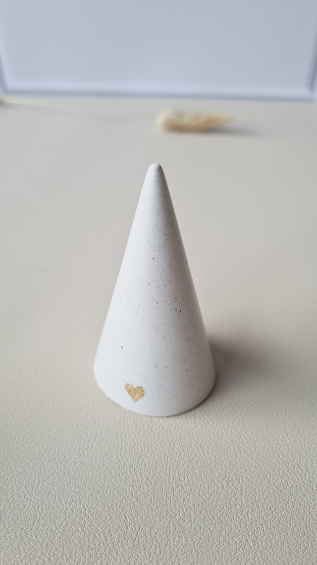 Porte-bague Cime marbre blanc