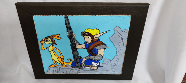 Toile brodée Jak and Daxter