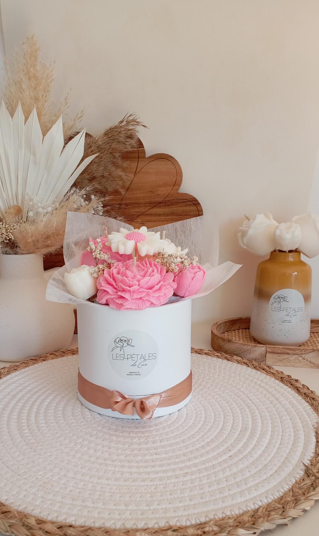 Bouquet de bougies &quot;Pastel&quot;