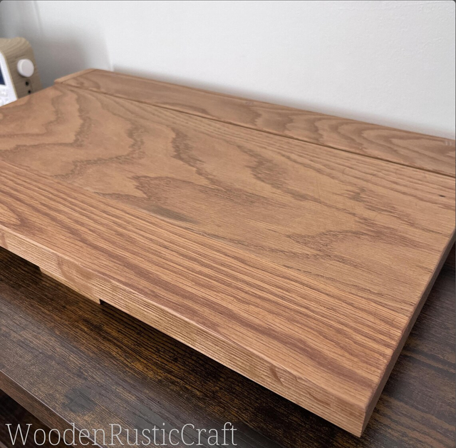 Handmade Solid Oak Folding Wall Desk
