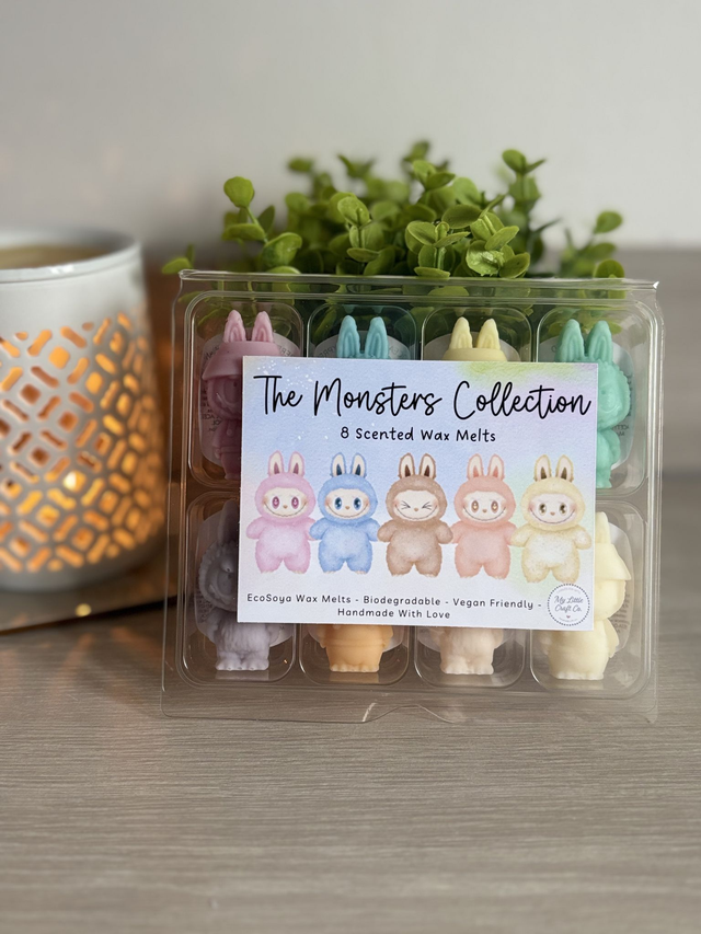 Monster Wax Melts, 8 Scents, Gift Box, Birthday Gift, Highly Scented Wax Melts, Happy Birthday, Wax Melts, Home Decor, Christmas Gift.