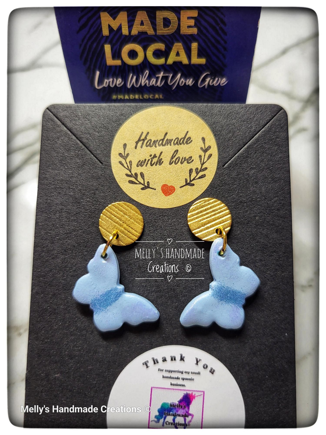 Butterfly Stud Dangle earrings 