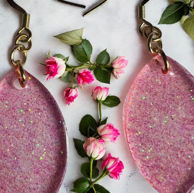 Boucles d’oreilles Éclat de rose