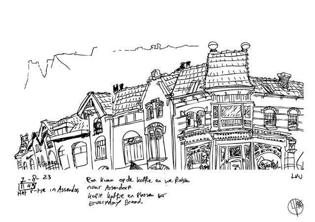 Assendorp | Urban Sketch Zwolle 2025 | A4 print