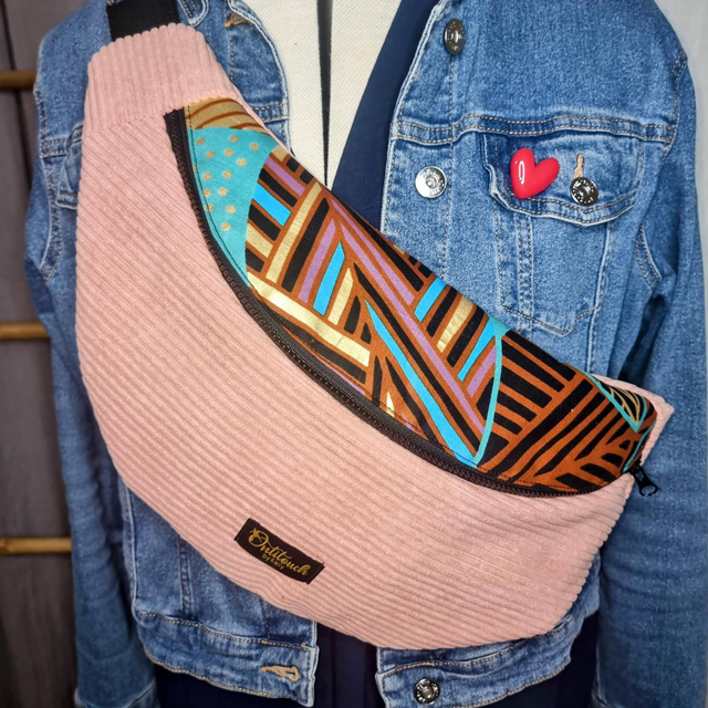 Sac banane rose géographique 