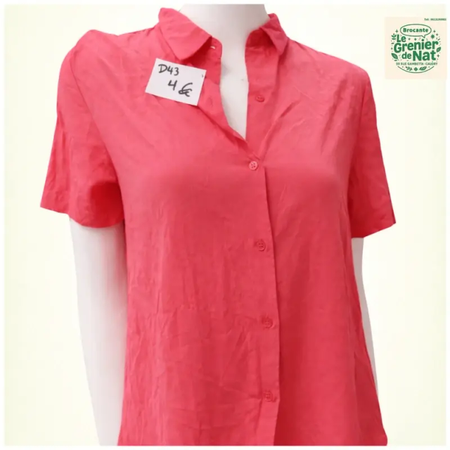 Chemise rose taille 44