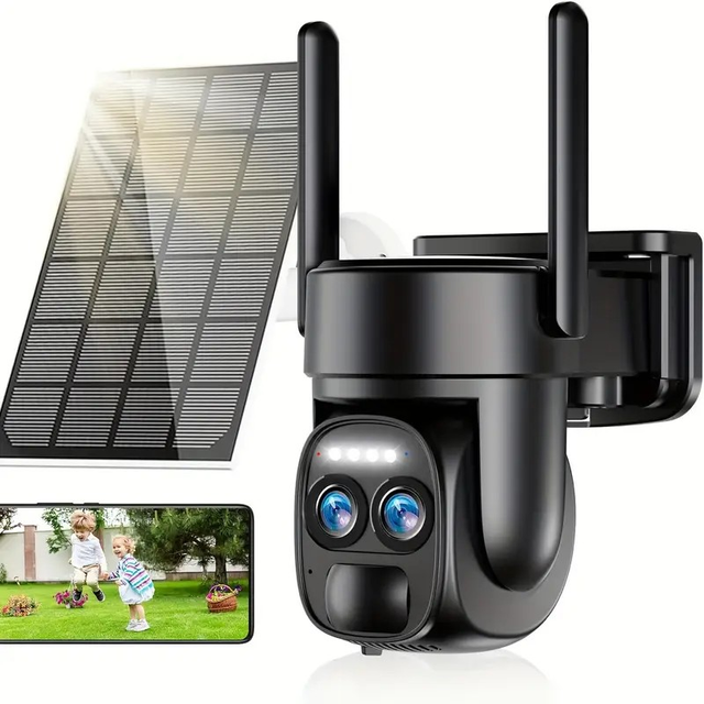 Security Camera With Solar Panel