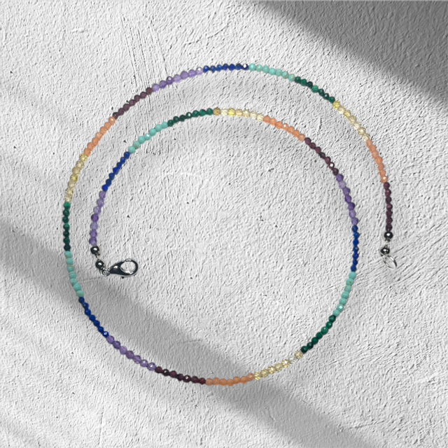 7 chakra gemstone necklace