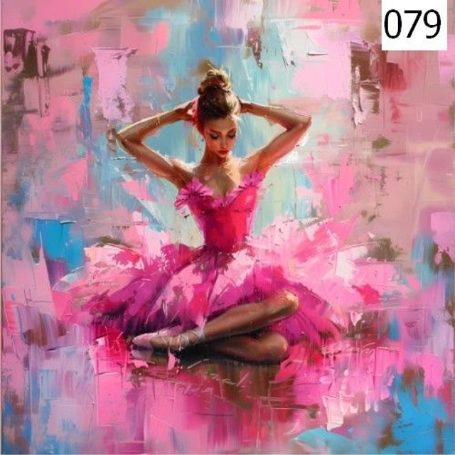 Double Panneau Danseuse en polyester imperméable - 40x40cm