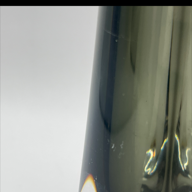 Orrefors – Vase, Pattern B538/318, Clear Glass with Smoky Grey