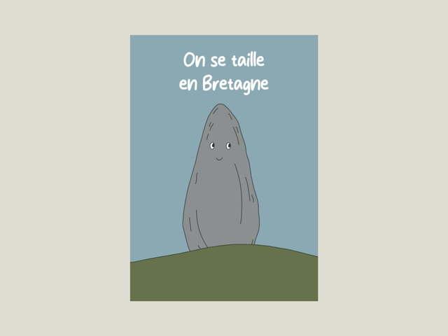 Magnet &quot; On se taille en Bretagne &quot;  