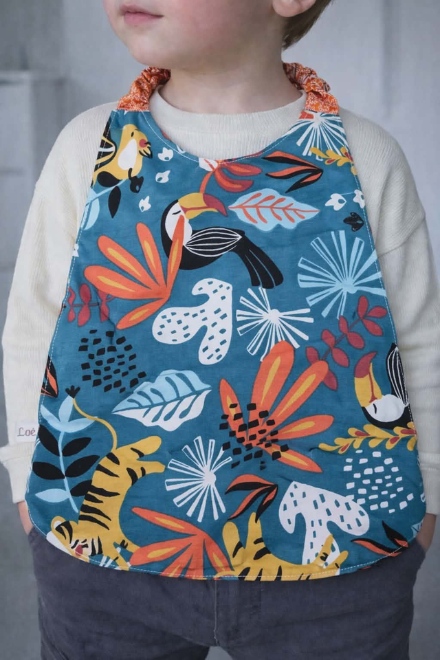 Serviette élastiquée animaux foret tropicale