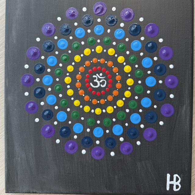 7 csakra mandala OM szimbólummal