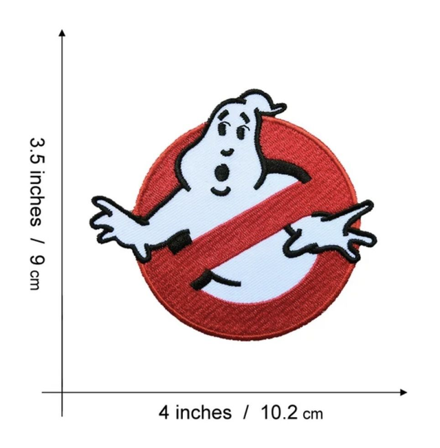 Ghostbusters No-Ghost Embroidered Patch (Iron On) FULL SIZE