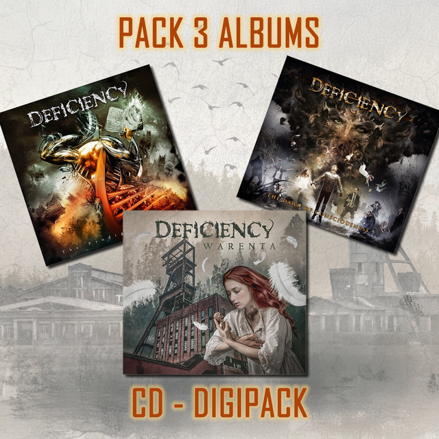 DEFICIENCY - PACK 3 ALBUMS - CD Digipack