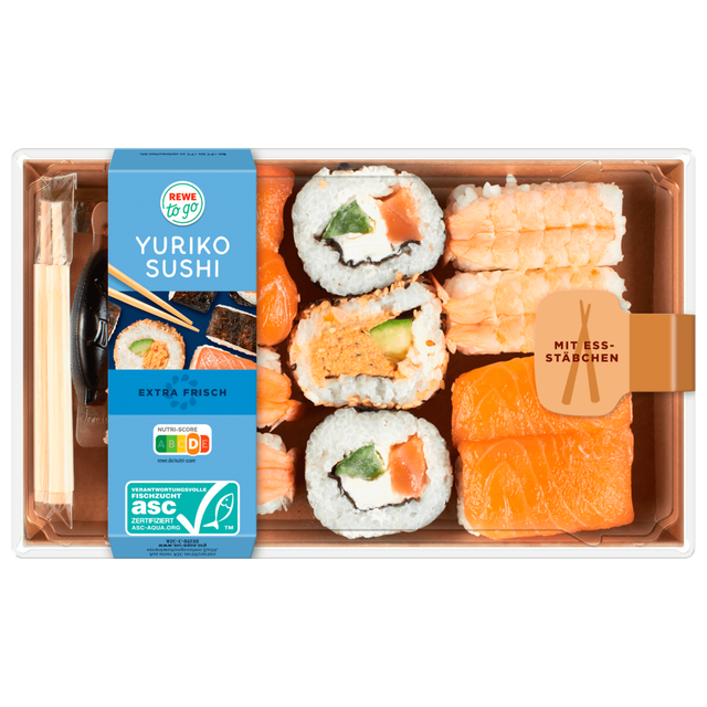 REWE to go Yuriko Sushi Box ASC