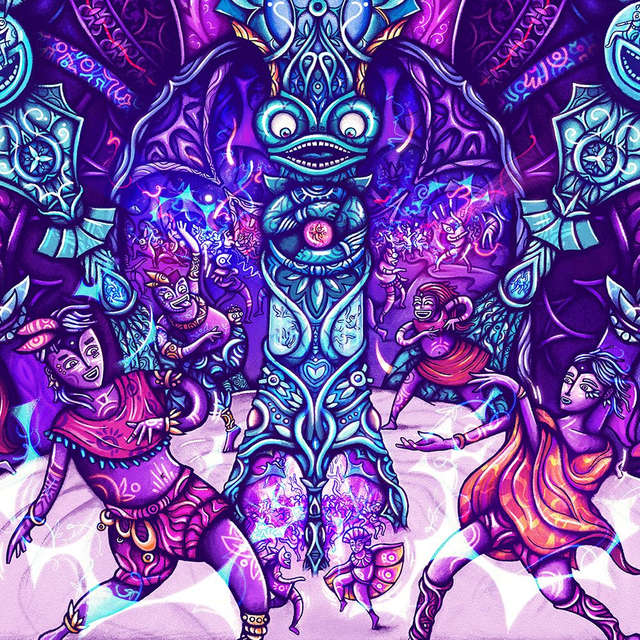 Tenture murale "Dance Temple"