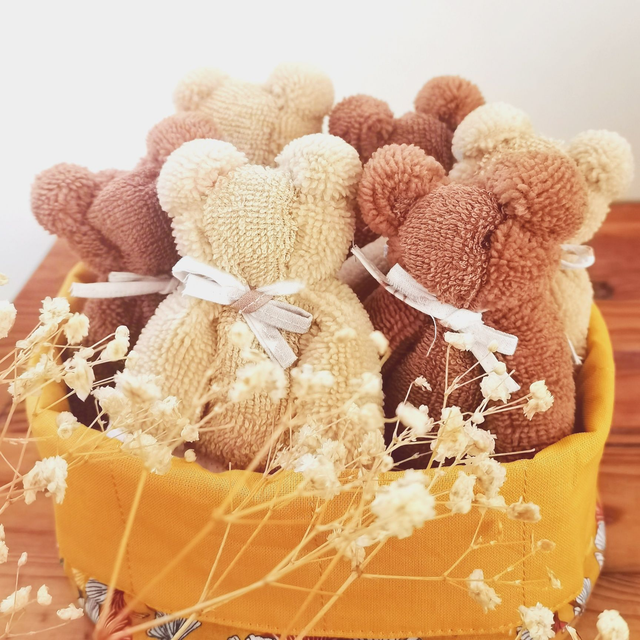 Débarbouillette en bambou Moka Cannelle