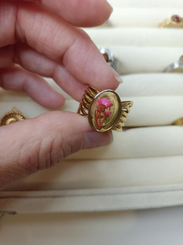 Bague Fleurs séchées Roses