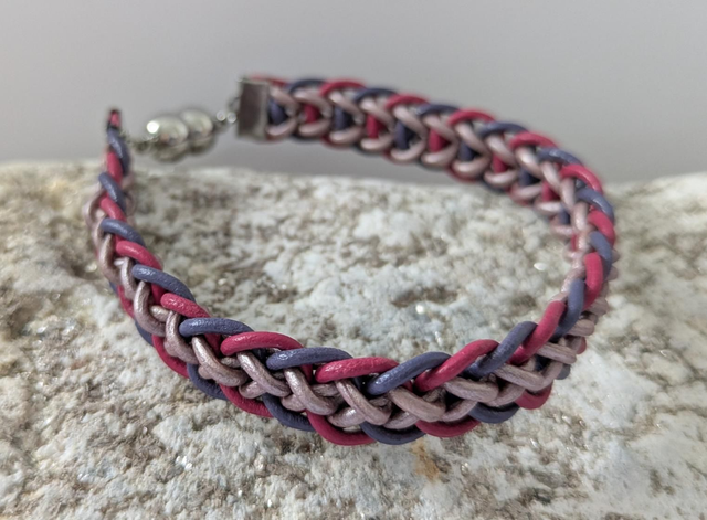 Slim Flat Braid Kumihimo Bracelet (more)