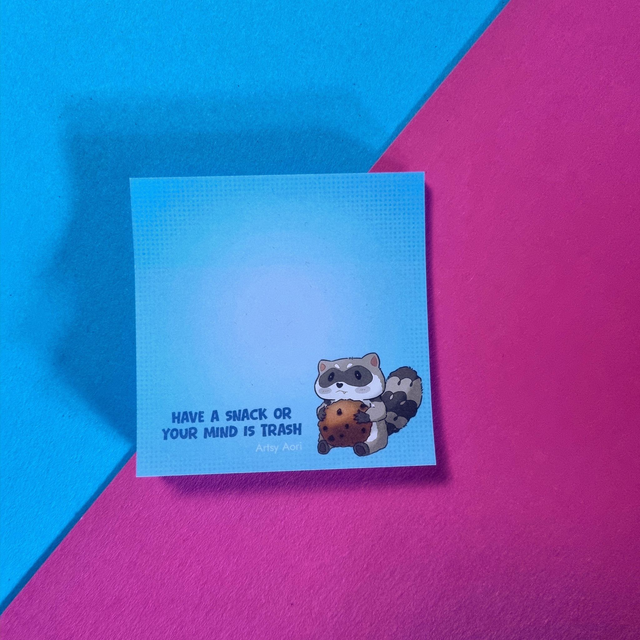 Racoon Sticky Notes (square)  | MEMOPAD