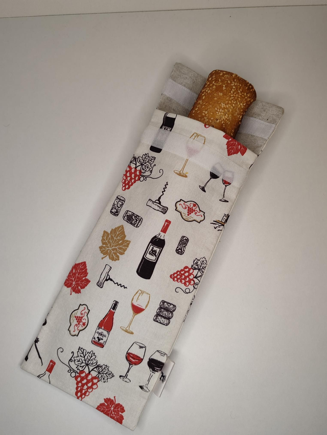 Sac à sandwich Baguette &quot;VIGNOBLE&quot; 