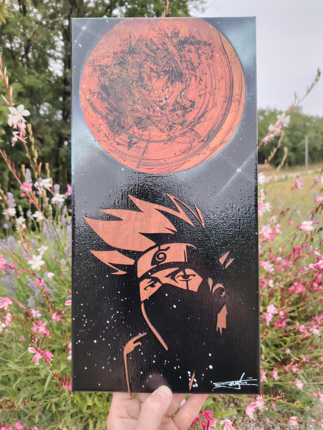 Toile spray paint art 