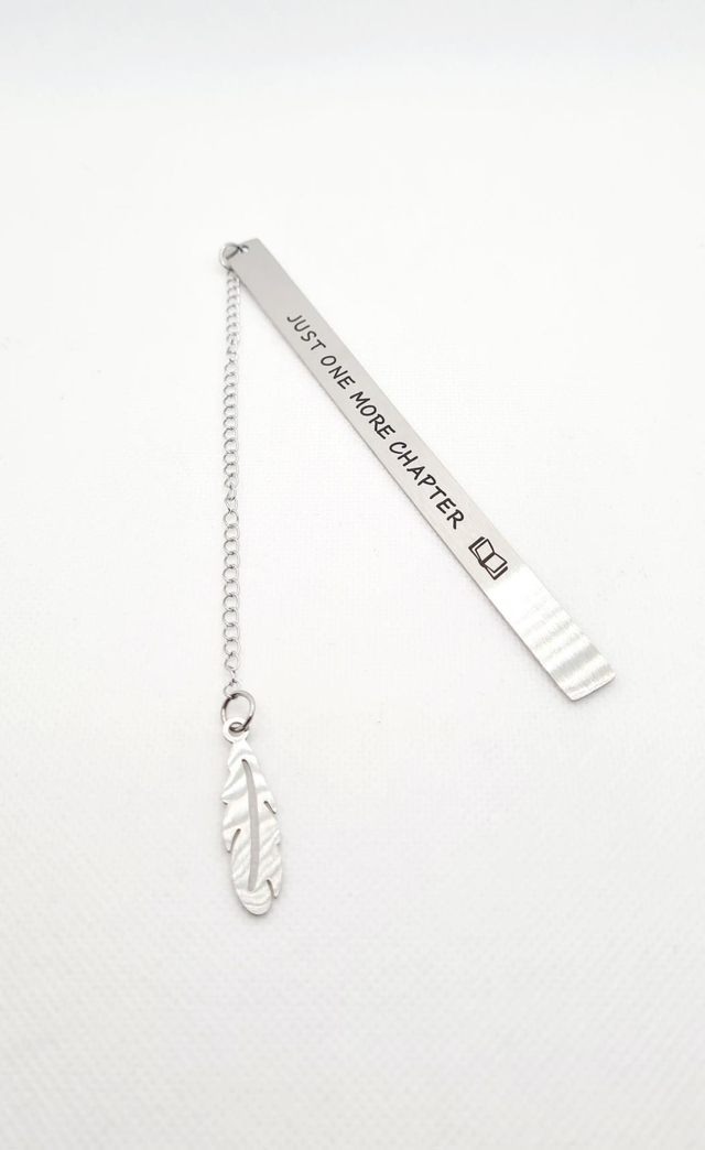 Marque pages en acier inoxydable "Drive" plume