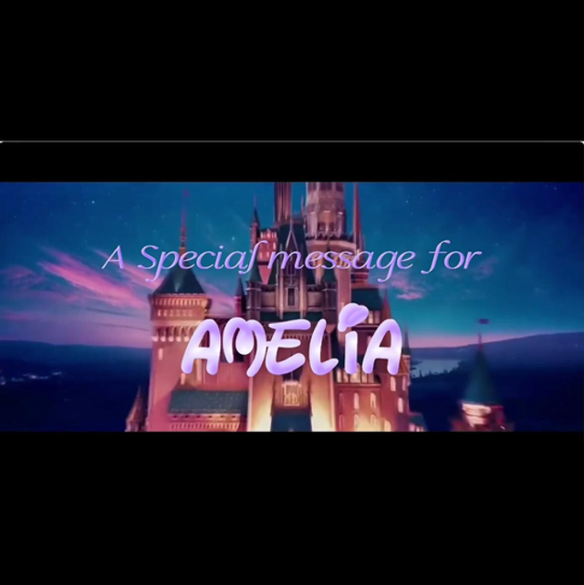 Disneyland Paris special delivery letter  personalised reveal video 