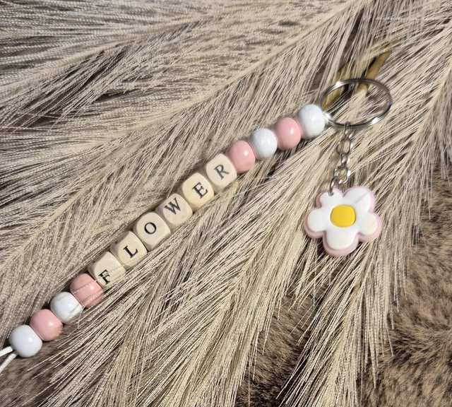 Porte-clé &quot;thème fleur&quot;