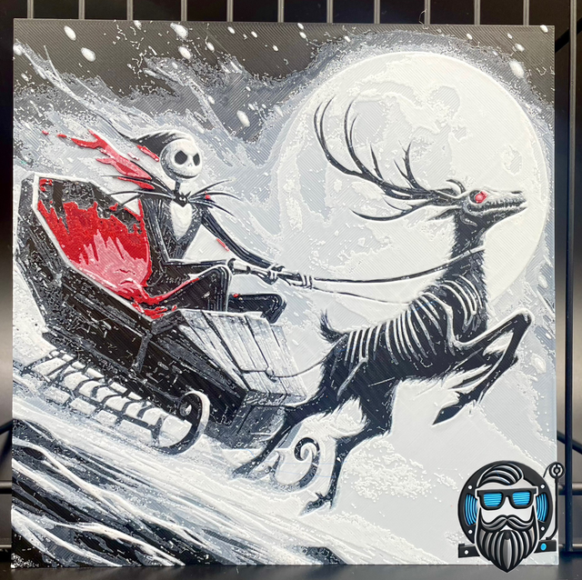 Jack Skellington en traineau