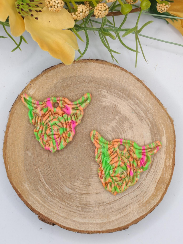 Tatanka Orange/Vert/Rose Fluo 