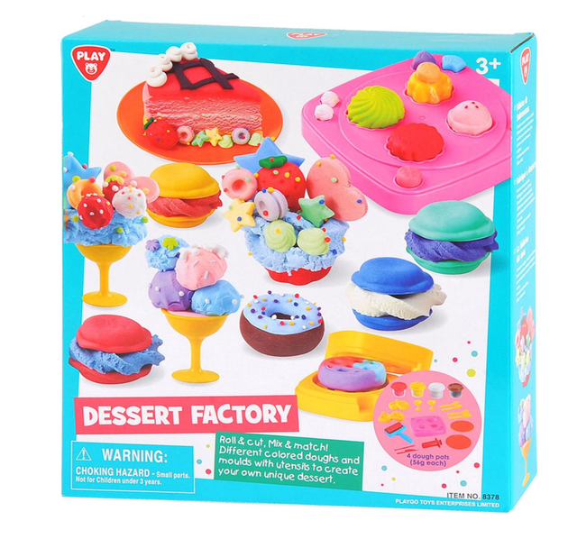 Playgo Toetjes Fabriek Kleiset 4 Kleipotjes