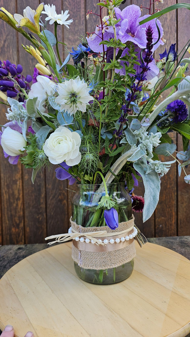 Decorate and fill a Jar Posy Workshop ~ Tuesday 17th June - 10am - 12pm