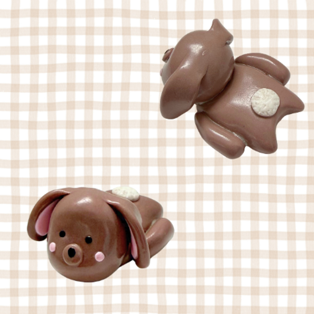 Lying Down Bunny Figure